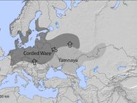 Yamnaya migration into Northern Europe_Modified map, original by Richard Potter