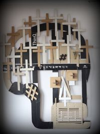 Cardboard collages
