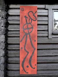 03. Rockart mudpaint panel Archer (160 x 40 cm)_antoon loomans_3875