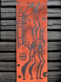 05. Rockart mudpaint panel Sundance (120 x 50 cm)_antoon loomans_3757