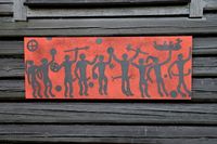 07-Rockart mudpaint panel Dancers (120 x 50 cm)_antoon loomans_3891